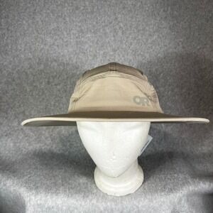 Outdoor Research L XL Swift Lite Brimmer Hat Pro Khaki Wide Brim Gorpcoe Fishing